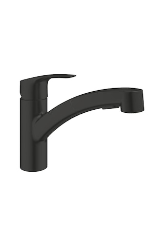 Grohe 303052431 Eurosmart Tek Kumandalı Spiralli Eviye Bataryası Siyah