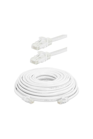 Tek-iş Cat6 Network Internet Ethernet Bilgisayar Kablosu Rj45 - Rj45 15 Metre Patch Kablo