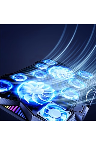 Fanlı Laptop Standı Benks SR08 11 Fanlı RGB Led Işıklı Soğutucu Stand Oyunculara Özel