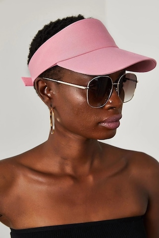 Shopiolog Unisex Uv Koruyucu Vizör Kasket Siperlik Tenis Şapka - Pembe