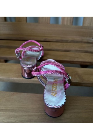 Gala Taş İşlemeli Çocuk Topuklu Ayk. Fuşya