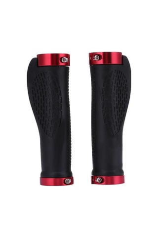 Ranyeek Mountain Bisiklet Alüminyum Kilitleme El Koruması, Lastik Anti Kayma Tutamak, Sarı Çift, Dayanıklı Parça Sarı