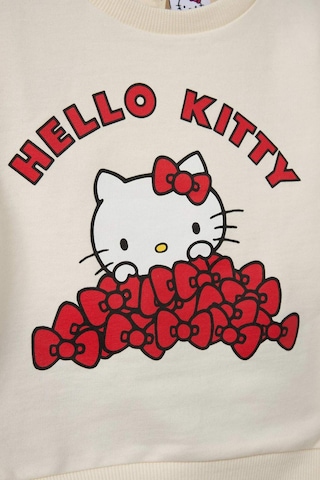 Defacto Kız Bebek Hello Kitty 2li Takım Sweatshirt Eşofman Altı G0100a525wner238 Ekru-er238