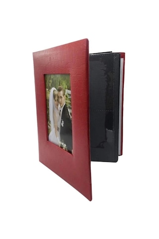 Torima Fotoğraf Albümü 200'lük 4x6 10x15 Albüm Kırmızı Anı Saklama Hatıra Defteri Kare Model
