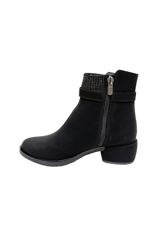 Erbay 500-22 Yağlı Deri Trend Fashion Kadın Bot Siyah