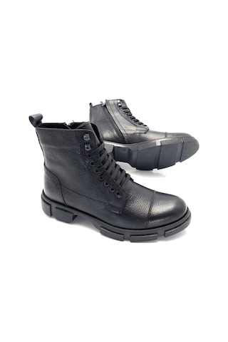Derilax Hakiki Deri Kürklü Postal Erkek Bot