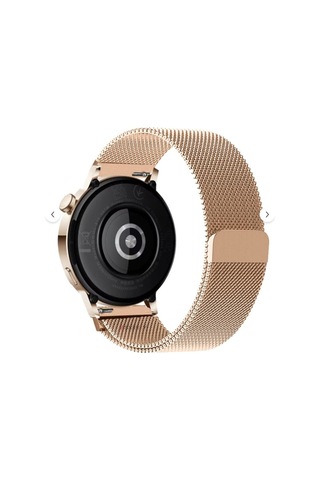 Huawei Watch Gt3 Elegant / Gt2 42mm Uyumlu 20mm Manyetik Milanese Loop Metal Kordon Rose Gold