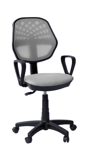 Gri Ofis Koltuğu Büro Çalışma Sanalyesi Oyuncu Koltuğu