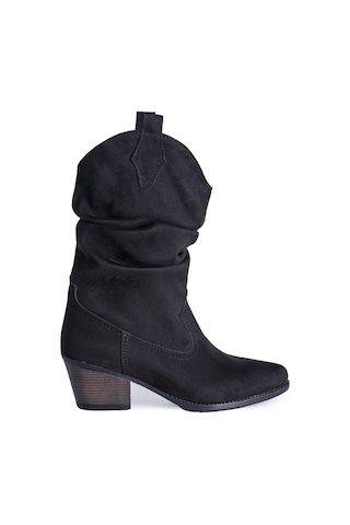 RASD SHOES KÖRÜKLÜ SİYAH WESTERN KADIN BOT Siyah