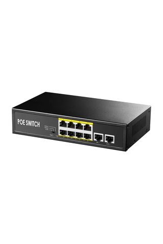 Poe Switch 8 Port + 2 Uplink Megabit