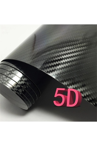 152Cmx 1Metre 5D Karbon Fiber Kaplama - Kuvvetli Yapışkan Tutuş