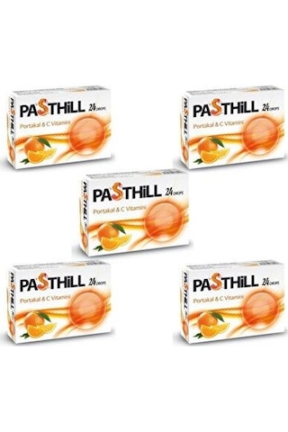 Ledapharma Pasthill Portakal 24 Adet Boğaz Pastili 5'Li Ledapharma Pasthill Portakal 24 Adet Boğaz Pastili 5'Li