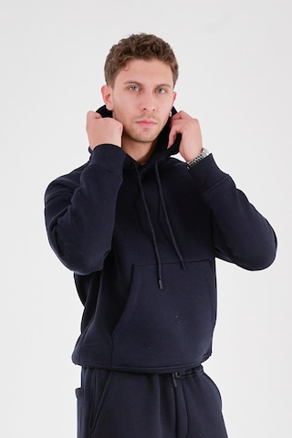 Rocqerx Q-1001 Q-4008 Kapüşonlu Sweat Bel Lastikli Pantolon Üç İplik Şardonlu Takım Lacı