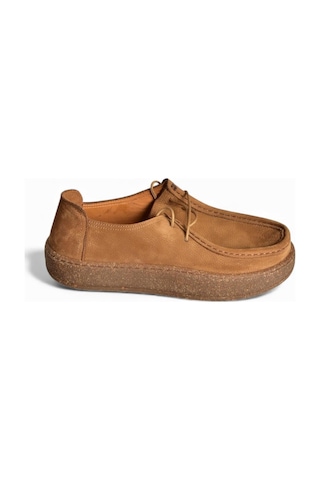 Fox Shoes V944092701 Taba Hakiki Deri Nubuk Günlük Ayakkabı Taba