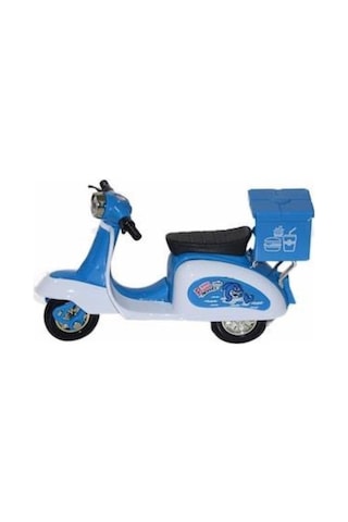 Çek Bırak Metal Vespa Motor 12 Cm - Fy361a-12d - Mavi