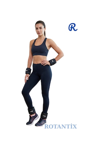 El Ve Ayak Bilek Ağırlığı 2x1 Kg Kum Torbası Korsesi Ağırlık Kas Güçlendirmek Pilates 1kg Siyah Set Diğer