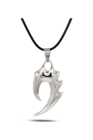 Brezza Lusso Jewelry Tarz Kolye Zirkon Taşlı Paslanmaz Çelik Erkek Kolye
