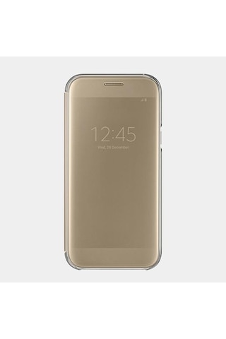 Galaxy A5 2017 İle Uyumlu Clear View Cover Kılıf Altın Ef-za520cfegww Gold