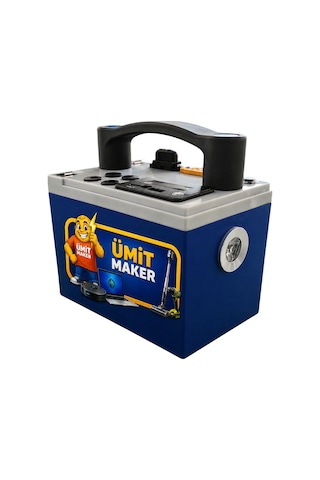 12.8v 18ah Lifepo4 Extra Özellikli Taşınabilir Güç İstasyonu + Şarj Aleti İçindenir