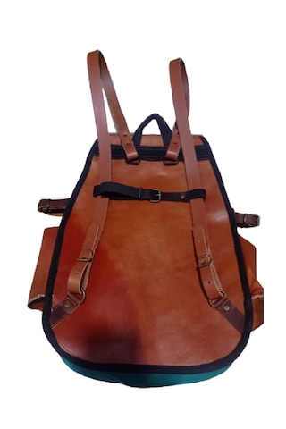 Türkhunter Deri Outdoor Kanvas Dağcı Çanta