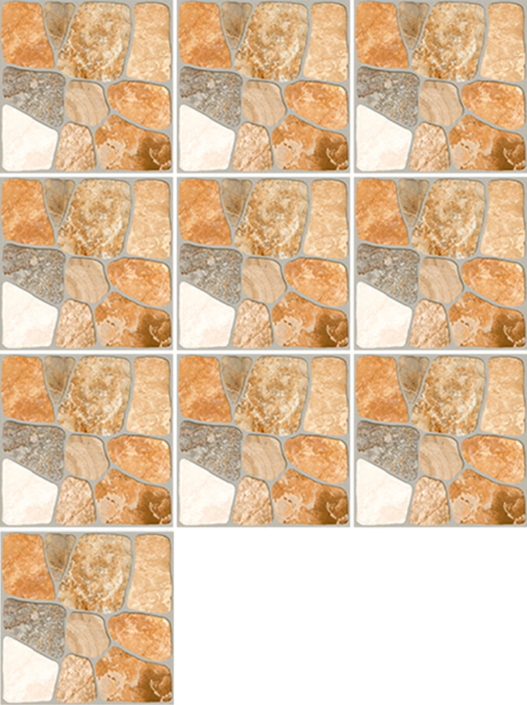 Hombey Mediterranean Tarzı Pvc Otomatik Yapıştırıcı Duvar Stickerleri 20x20cm 10 Adet - Ev Dekorasyonu İçin Kolay Uygulama Ve Kaldırma Diğer