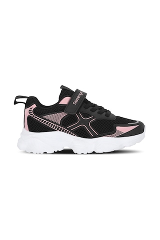 Slazenger Fızzy Kız Çocuk Cırt Cırtlı Siyah / Pembe Günlük Spor Ayakkabısı
