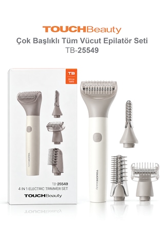 Touchbeauty Tb25549 Çok Başlıklı Kablosuz, Bikini Ve Özel Bölge Tüy Kısaltma Cihazı
