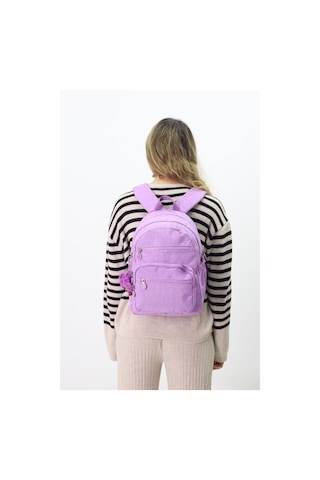 Sevimli Peluş Figürlü Günlük Kadın Sırt Çantası Şık, Kullanışlı, Okula Ve Seyahate Uygun Lila