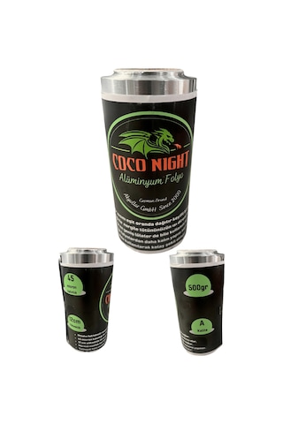 Coco Night 45 Mikron Micron 500 G Rulo Alüminyum Folyo, Nargile Folyosu