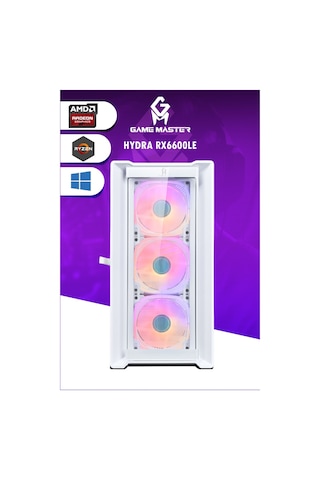 Game Master Hydra RX6600LE R5 5600 16 GB 512 GB M.2 SSD RX6600LE 8 GB Free Dos Masaüstü Oyuncu Bilgisayarı