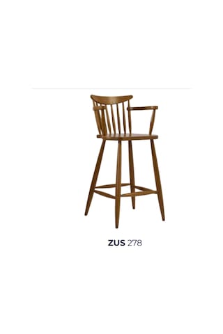 Sandalye Zus278 Kafes Model Ahşap Kayın Iskelet Torna Ayak Ceviz