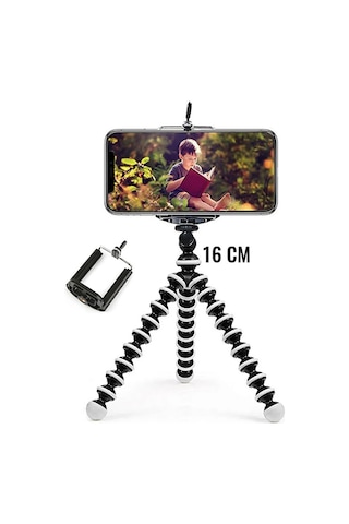 16 Cm Boncuk Ahtapot Tripod Telefon Tutucu Aparat