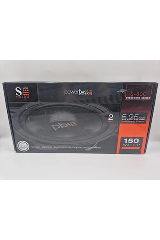 Powerbass 13cm Component Hoparlör - Powerbass S-50c 13cm Hoparlör + Tweeter + Crossover Komponent Ho
