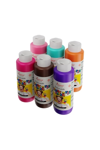 Tamamlayıcı Renkler Parmak Boyası 6'lı Set 6x120 Ml Diğer