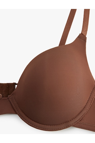 Koton Desteksiz Balenli Rahat Kalıp Comfort Sütyen Kahverengi 6slk10021mk Kahve