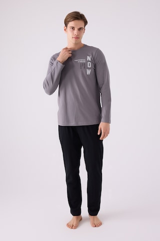 Arnetta 3144 Uzun Kol Erkek Pijama Takımı Gri