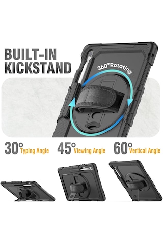 Samsung Galaxy Uyumlu Tab S10 Fe Plus 13.1" Tablet Kılıfı Defender Zırh