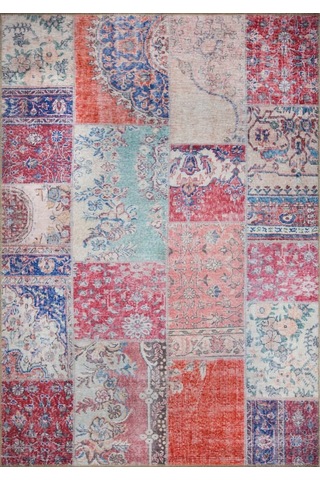 Jazz Patchwork Desenli Dokuma Taban Dekoratif Rustik Halı (Al 82)