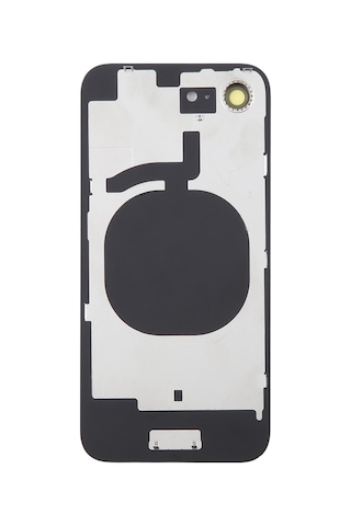 Teknonet Apple İphone 16e Uyumlu Demirli Kamera Lensli Batarya Kapağı - Siyah