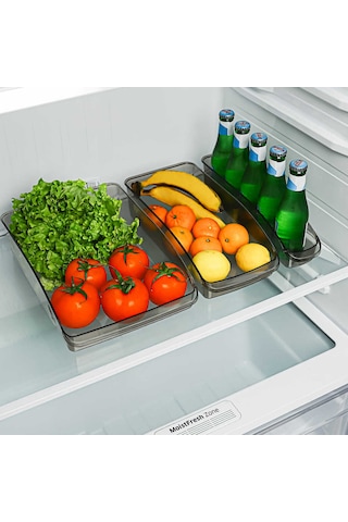 Porsima ORG-49 3 lü Çok Amaçlı Dolap İçi Düzenleyici Organizer Şeffaf