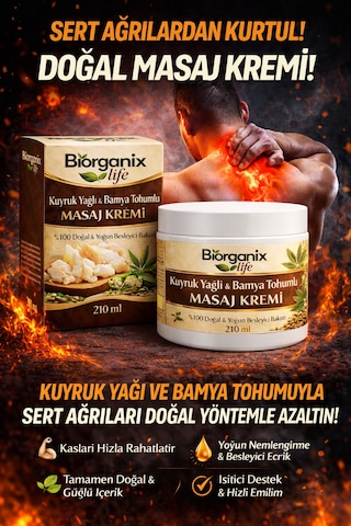 Life Kuyruk Yağlı & Bamya Tohumlu Masaj Kremi 210 Ml Yoğun Rahatlatıcı & Life Kuyruk Yağlı & Bamya Tohumlu Masaj Kremi 210 Ml Yoğun Rahatlatıcı &