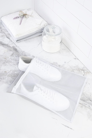 Malzek 3 Adet Beyaz Ayakkabı Yıkama Filesi Eko Yzraykfıle Beyaz