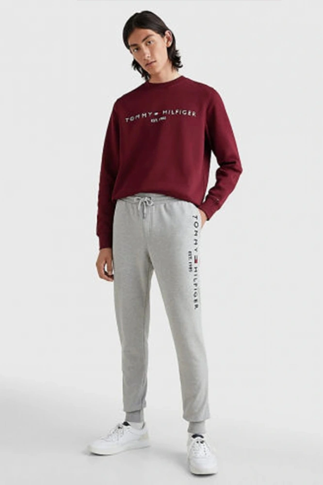Tommy Hilfiger Tommy Logo Sweatpants Erkek Beyaz Eşofman Altı Mw0mw08388p01 Beyaz