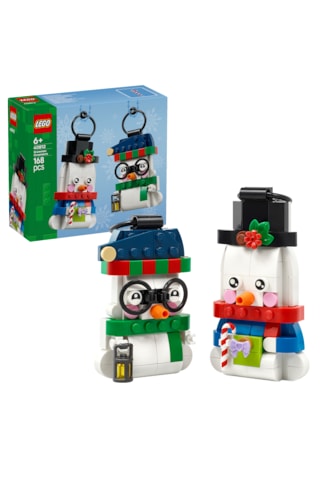 LEGO® Kardan Adam Süsleri 40812 – 6+ Yaş Çocuklar için 2 Kardan Adam Figürü İçeren Yılbaşı Ağacı Süsü Oyuncak Yapım Seti (168P)