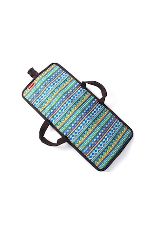 Wondernest Açık Piknik Paslanmaz Çelik Barbekü Seti, U Şeklinde İğne Çatal, Ahşap Saplı 7 Parça Çok Renkli Çok Renkli