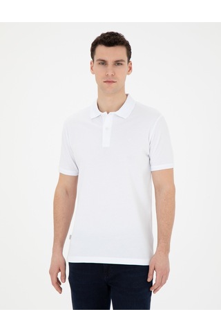Pierre Cardin Erkek Beyaz Tişört Basic 50280754-Vr013 Beyaz