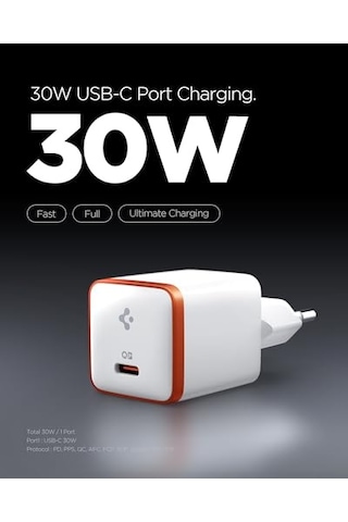 30w Usb-c Ultra Mini Hızlı Şarj Aleti Pps Desteği/ısı Düşürücü Gan Destekli Akım Korumalı Güç Adaptörü İ