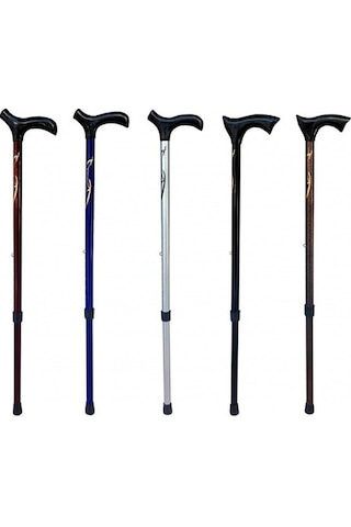 Alüminyum Baston Metal Ayarlı Asa Baston Bordo Renk (550810014)