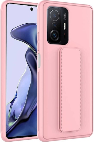 Xiaomi Mi 11t Pro 5g Kılıf Zore Qstand Kapak Pembe