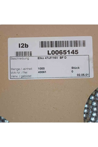 Ecev1ca470sp 47mf 16v 6.3x5.4 Smd Kondansatör 50 Adet